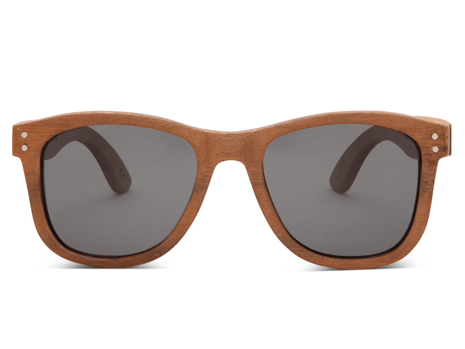 ANDWOOD Mens Sunglasses Polarized UV Protection Wooden Frame Beach Sun Glasses Womens Square Wood Shades Mirrored Green - View #3