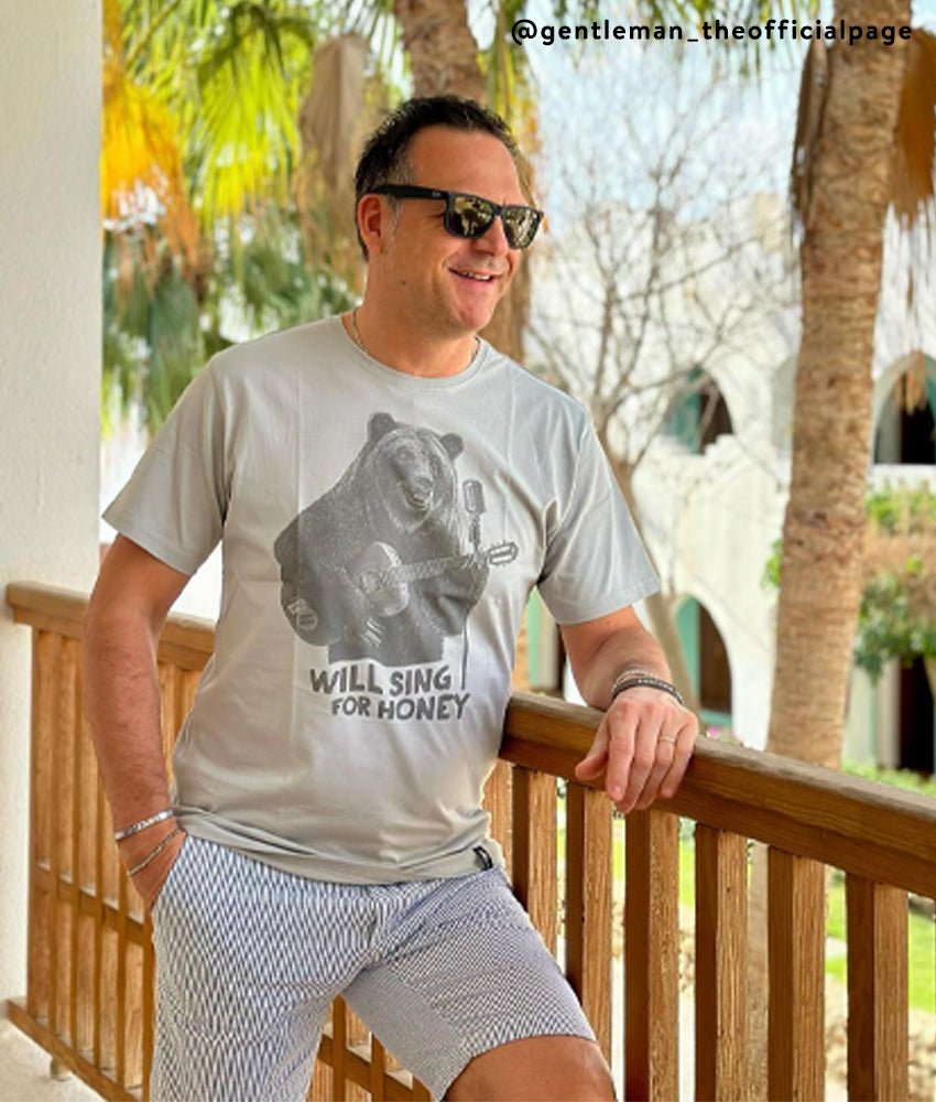 Dirty Velvet T-Shirt - Busker Bear - Clothing by Dirty Velvet