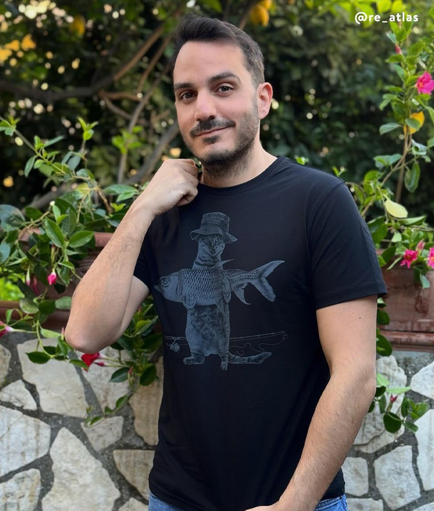 Dirty Velvet T-Shirt - Catfish Black - Clothing by Dirty Velvet