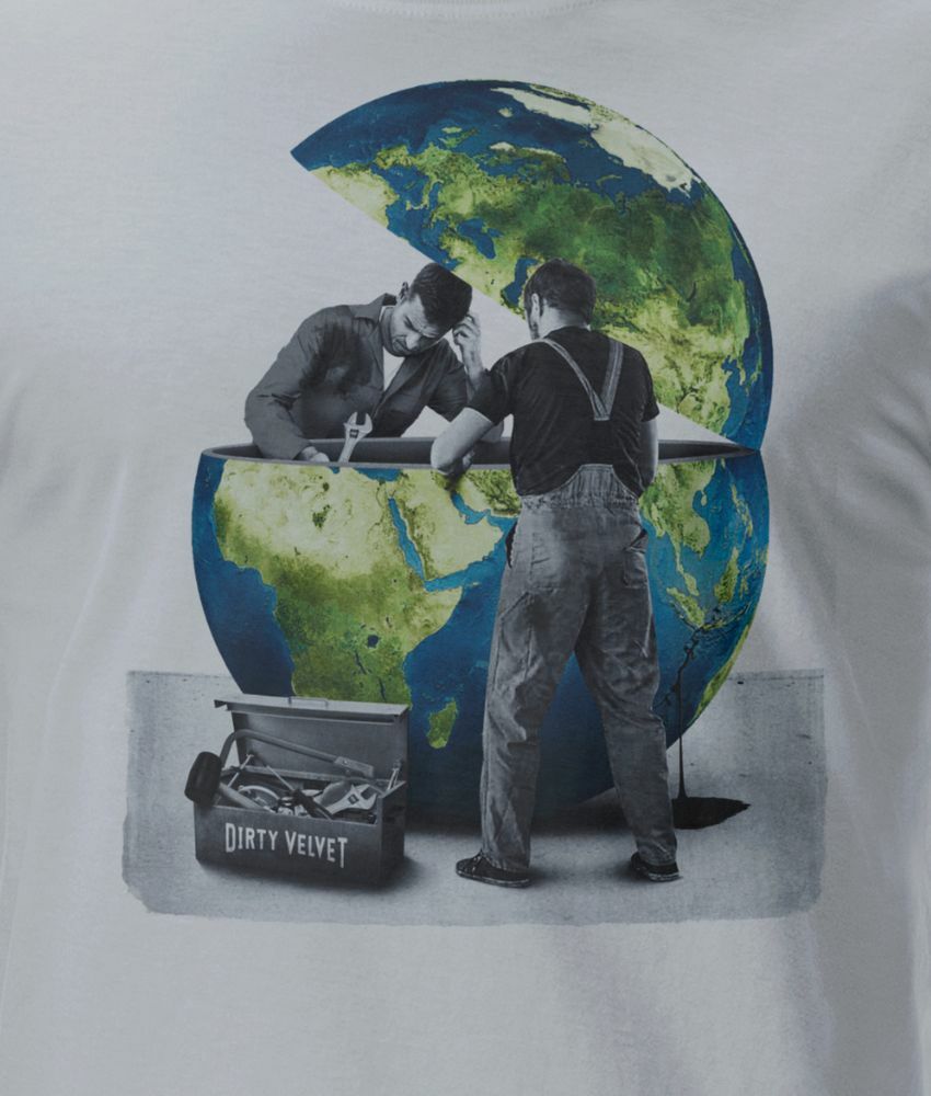 Dirty Velvet T-Shirt - Global Breakdown Grey - Clothing by Dirty Velvet