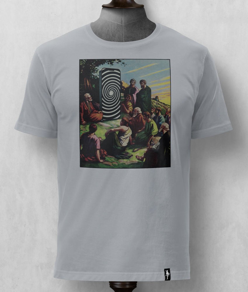 Dirty Velvet T-Shirt - Mobile Messiah Grey - Clothing by Dirty Velvet