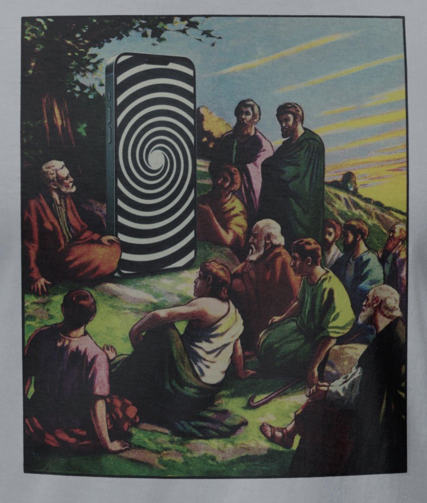 Dirty Velvet T-Shirt - Mobile Messiah Grey - Clothing by Dirty Velvet