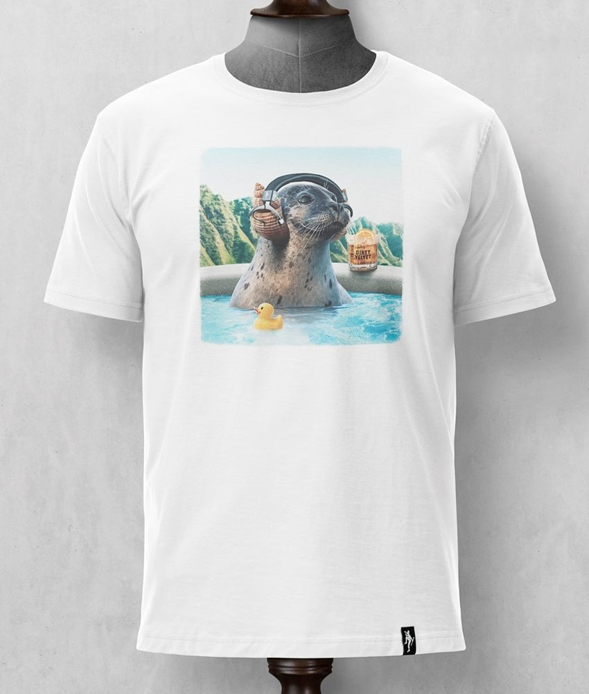 Dirty Velvet T-Shirt - Sounds Of The Sea White - Clothing by Dirty Velvet