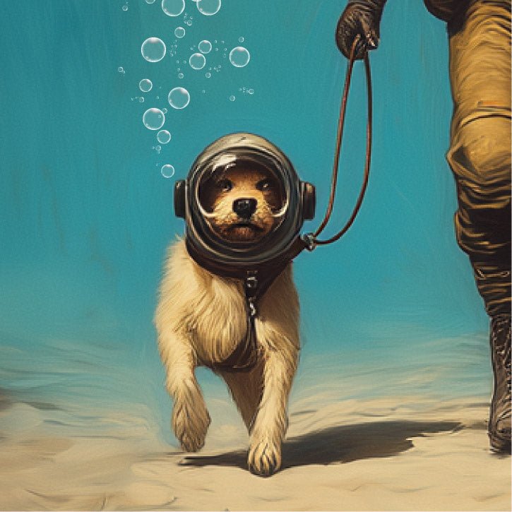 Diver Dog Long Sleeve Tee - Long Sleeve Tee by Epic Tees