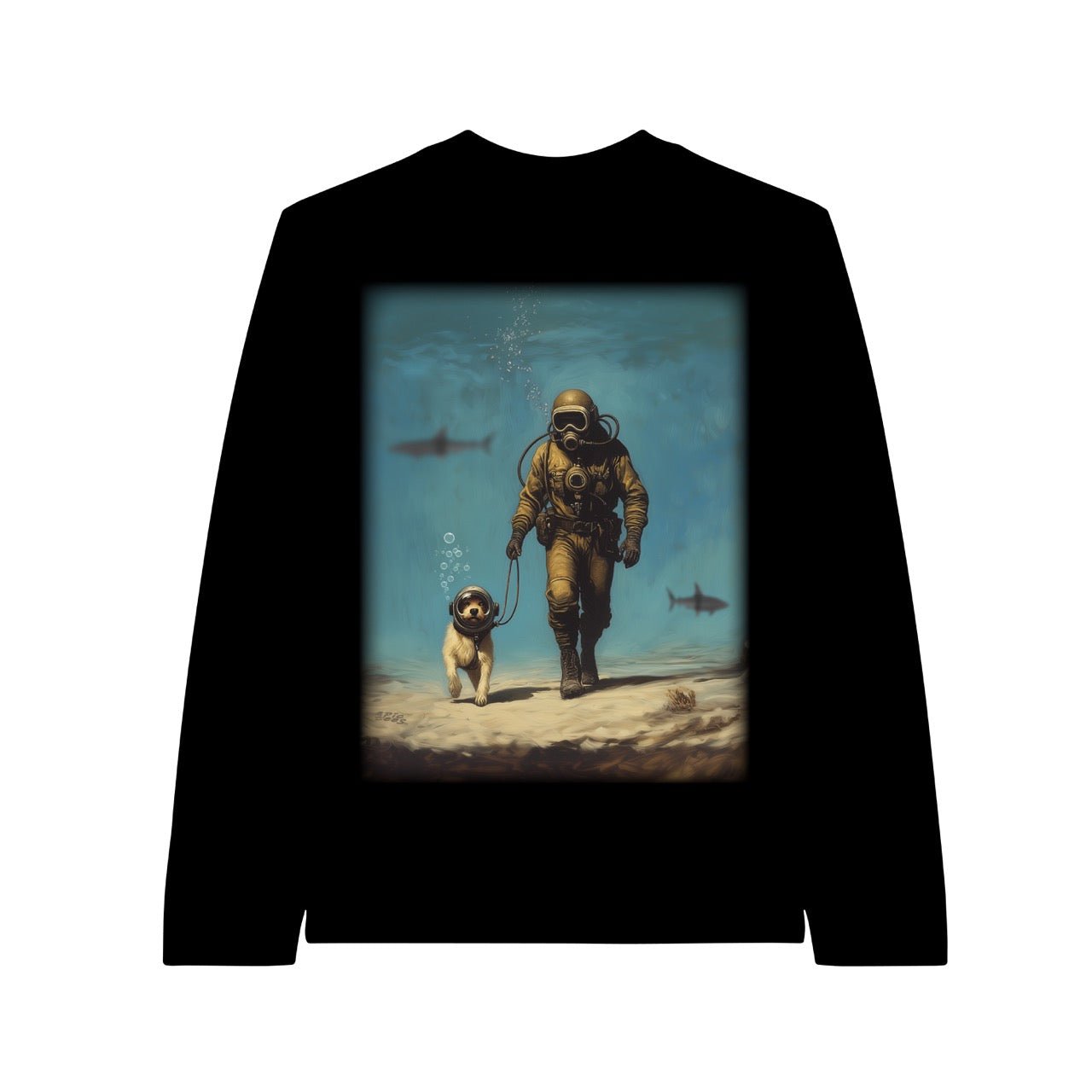 Diver Dog Long Sleeve Tee - Long Sleeve Tee by Epic Tees