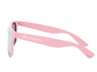 Pink sunglasses with 'BioSunnies' logo on a white background