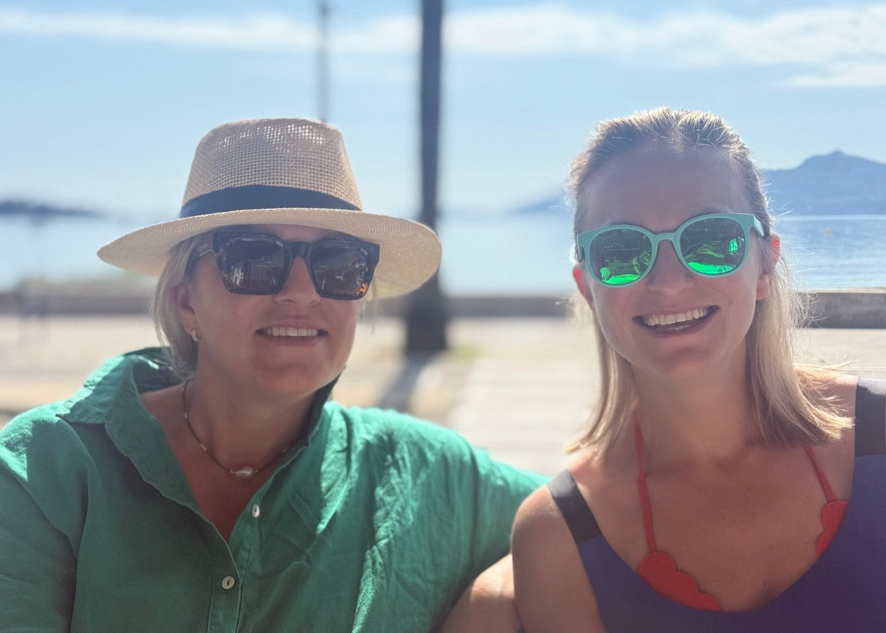 Two women in Eco Beach sunnies