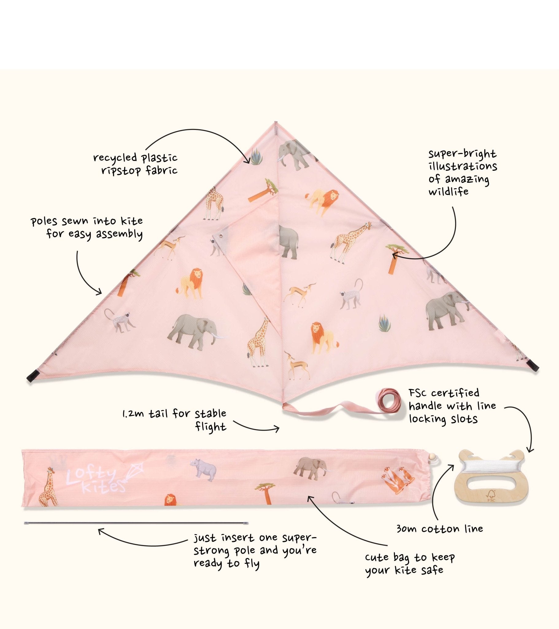 Africa - Sustainable Kite - Kite by Lofty Kites