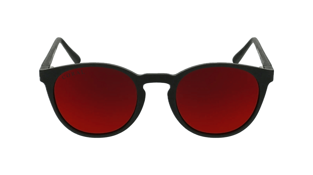 Albacore Black - Red/Blue Mirror - Sunglasses by Coral Eyewear