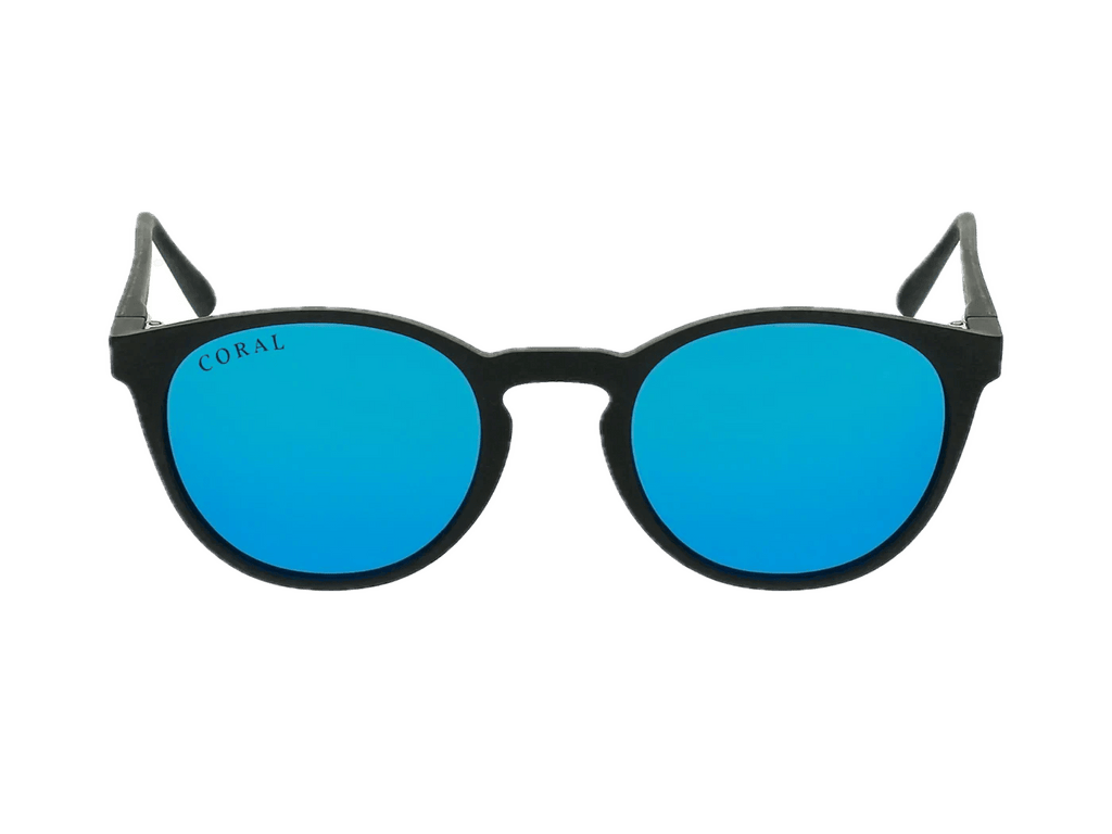 Albacore Black - Red/Blue Mirror - Sunglasses by Coral Eyewear