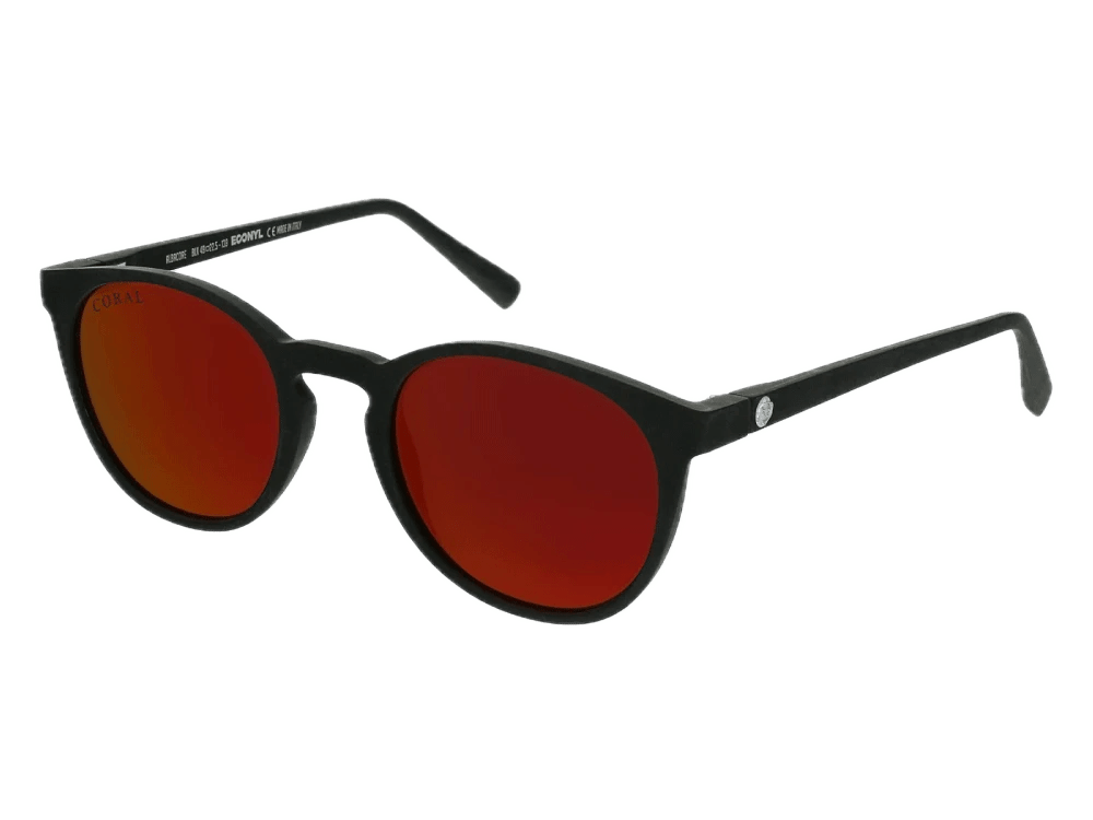 Albacore Black - Red/Blue Mirror - Sunglasses by Coral Eyewear