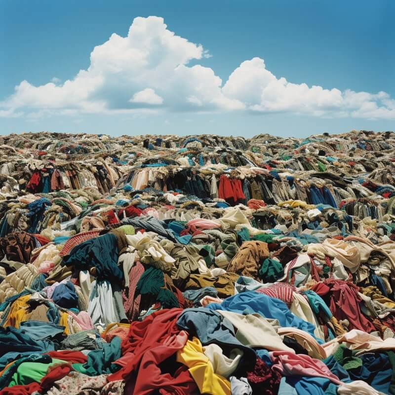 Fast fashion in landfill