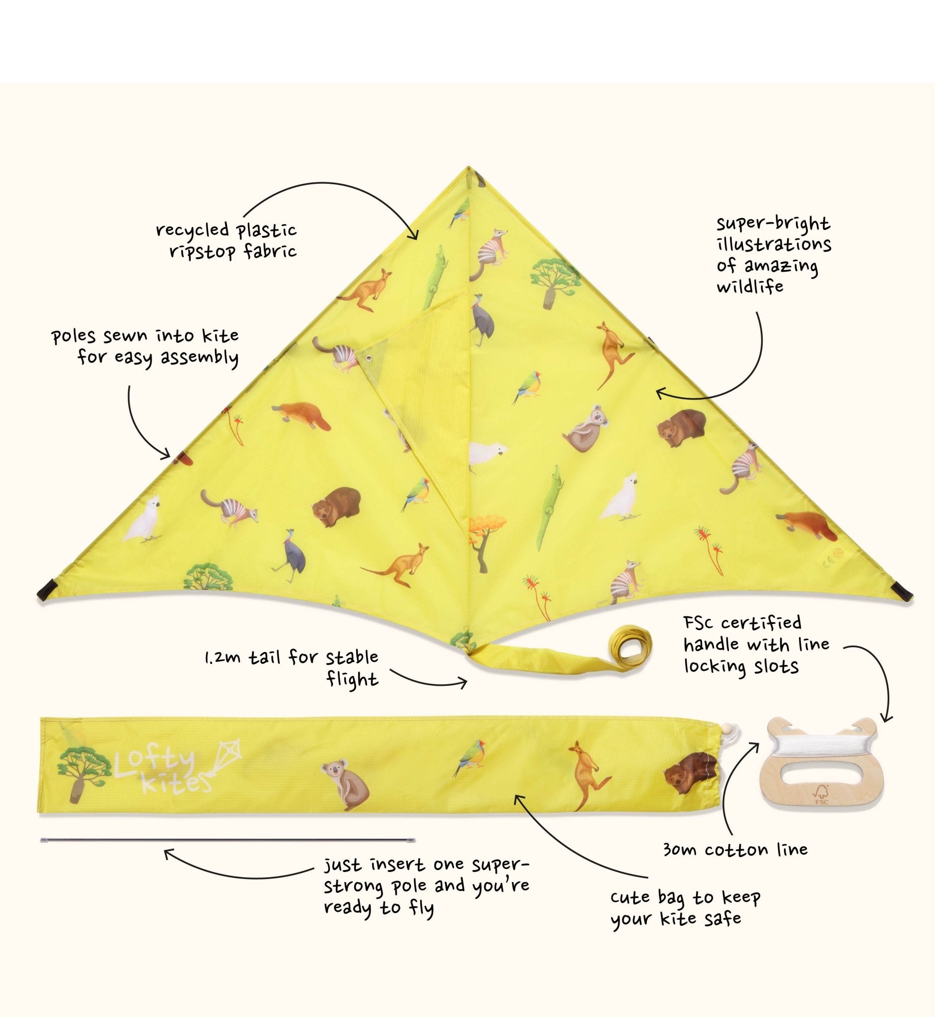Australia - Sustainable Kite - Kite by Lofty Kites