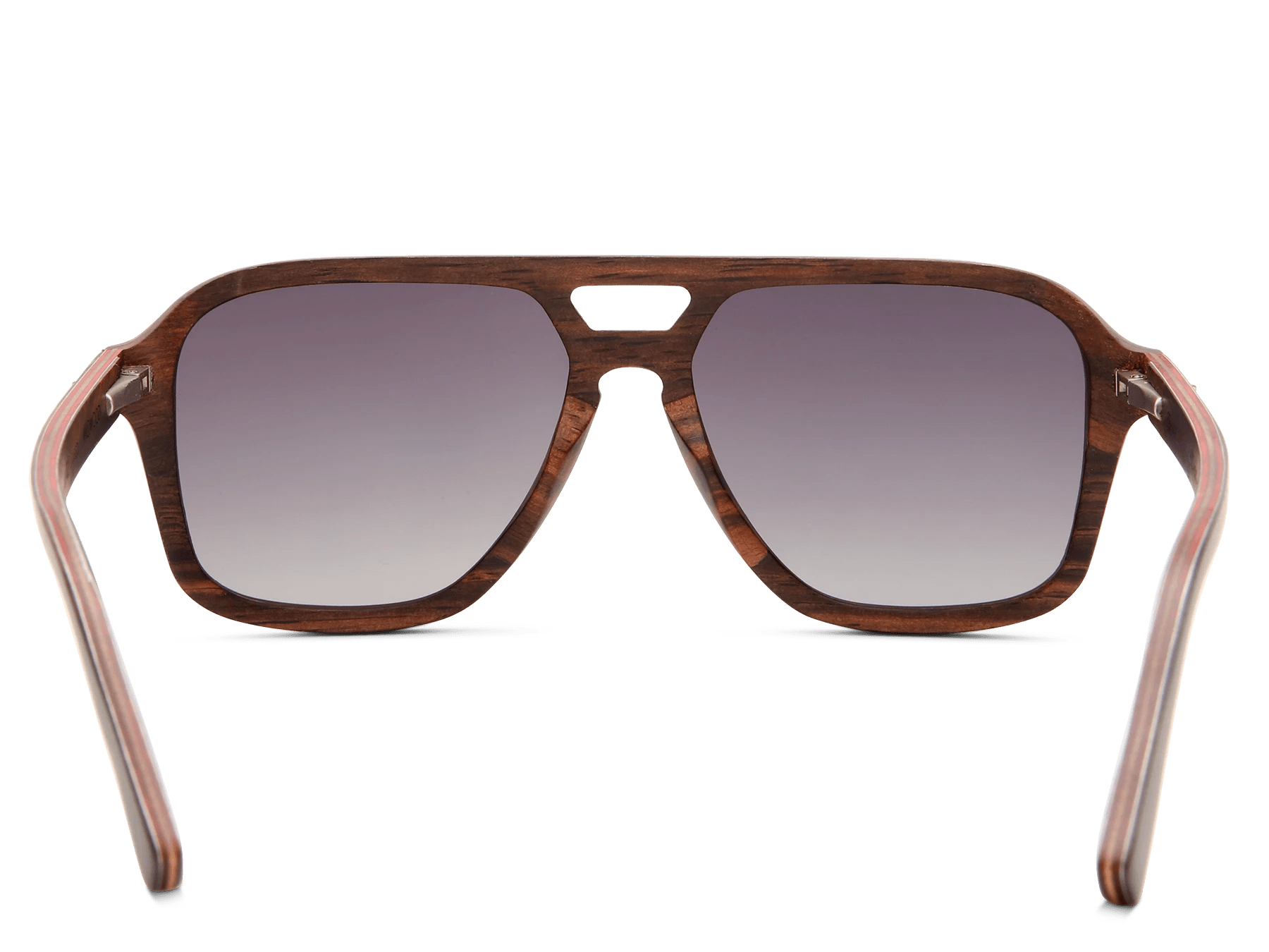Aviator Fusion: Aluminium and wood aviator-style sunglasses
