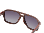 Aviator Fusion: Aluminium and wood aviator-style sunglasses