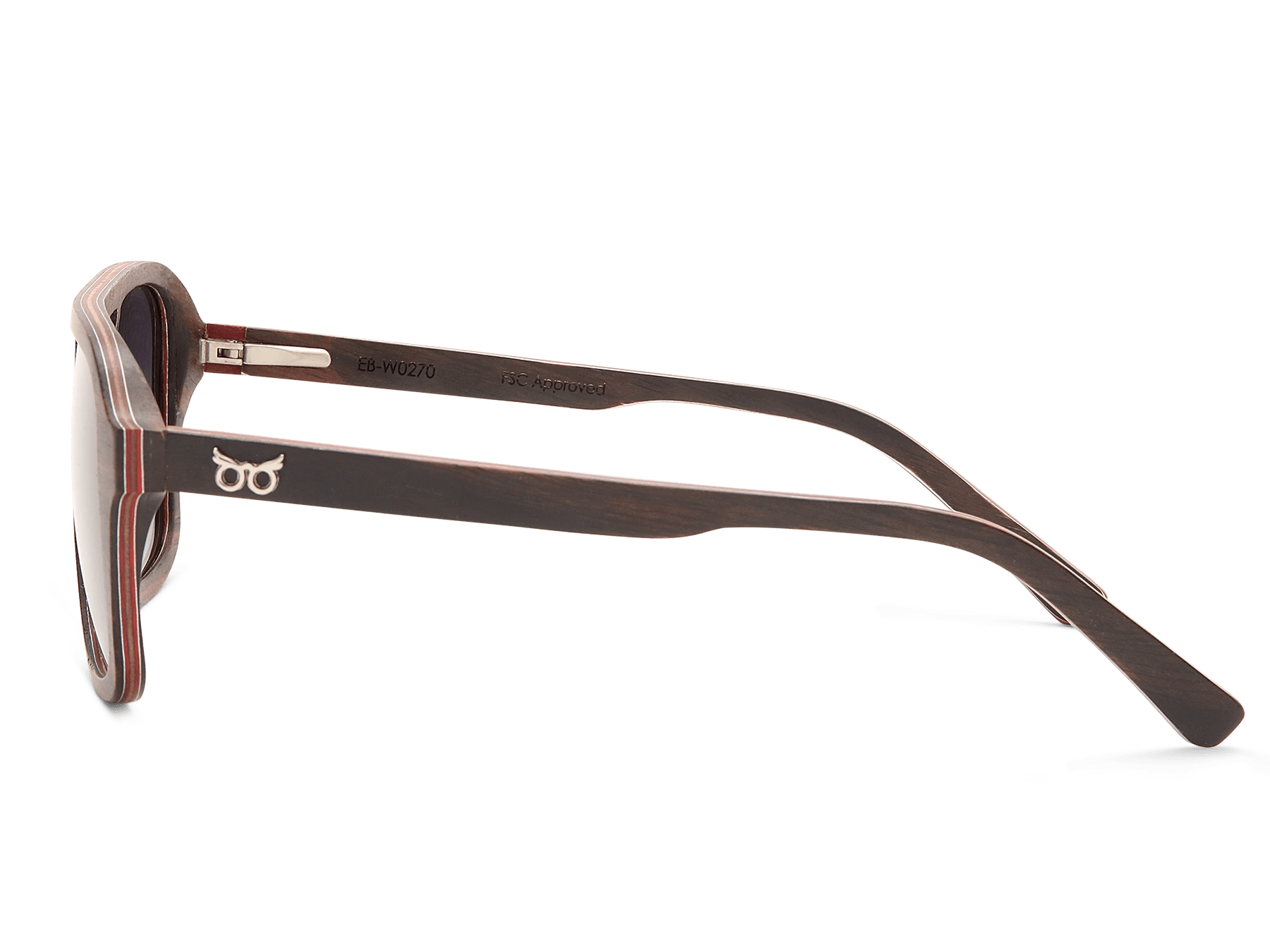 Aviator Fusion: Aluminium and wood aviator-style sunglasses