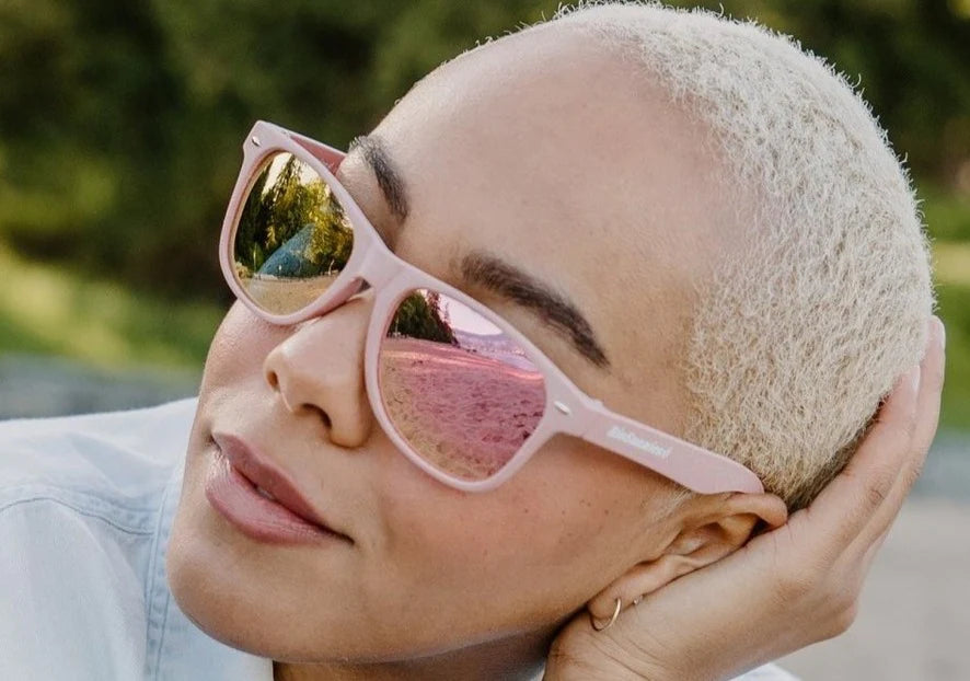 Woman in pink biosunnies