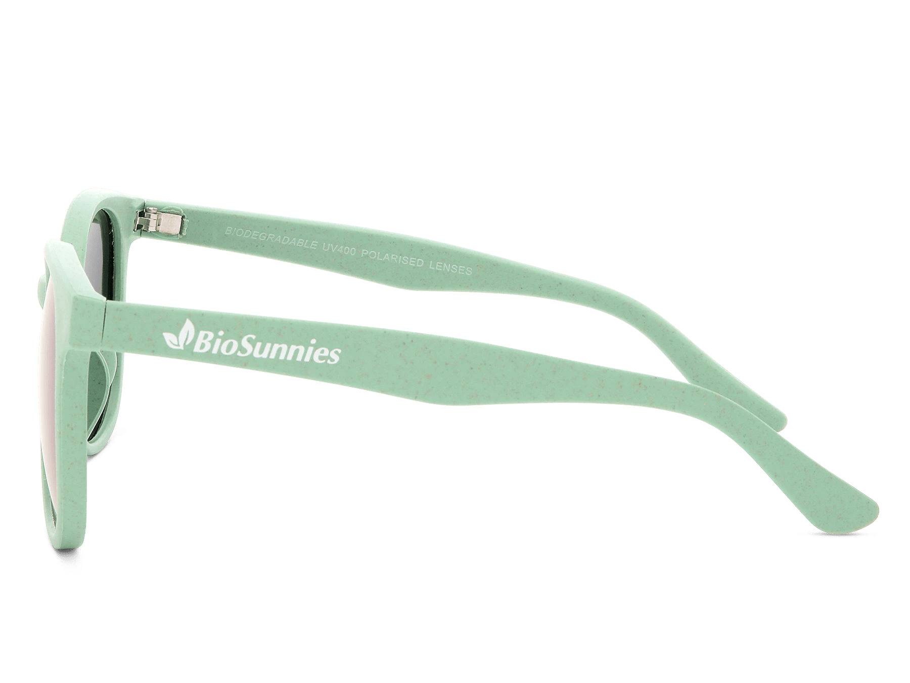 BioSunnies Tropical Mirror Sunglasses In Sea Green