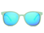 BioSunnies Tropical Mirror Sunglasses In Sea Green