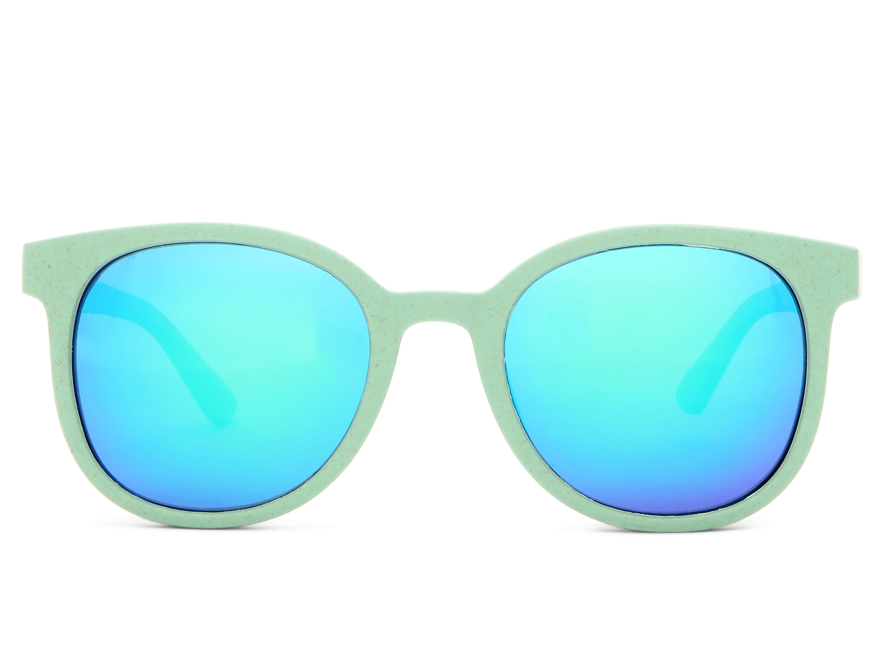 BioSunnies Tropical Mirror Sunglasses In Sea Green