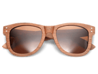 Classic Walnut Sunglasses with golden brown lenses