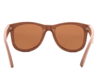 Classic Walnut Sunglasses with golden brown lenses