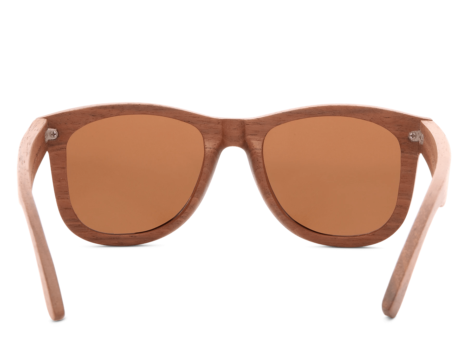 Classic Walnut Sunglasses with golden brown lenses
