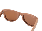 Classic Walnut Sunglasses with golden brown lenses