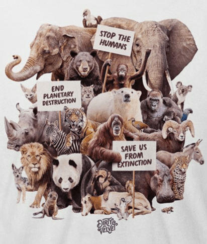 Dirty Velvet T-Shirt - Animal Activists - Clothing by Dirty Velvet