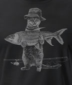 Dirty Velvet T-Shirt - Catfish Black - Clothing by Dirty Velvet