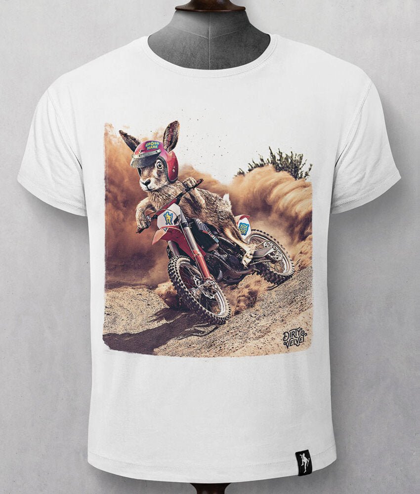 Dirty Velvet T-Shirt - Cross Hare - Clothing by Dirty Velvet