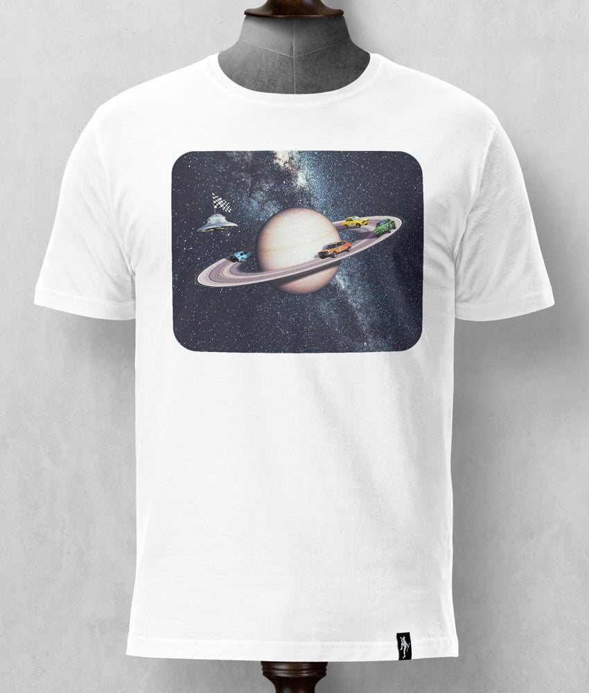 Dirty Velvet T-Shirt - Space Race White - Clothing by Dirty Velvet