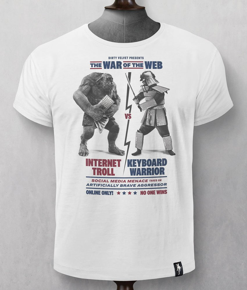 Dirty Velvet T-Shirt - War Of The Web - Clothing by Dirty Velvet