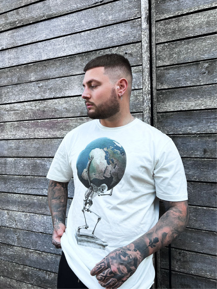 Dirty Velvet T-Shirt - Weight Of The World - Clothing by Dirty Velvet