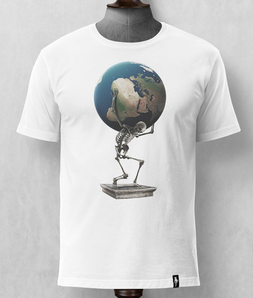 Dirty Velvet T-Shirt - Weight Of The World - Clothing by Dirty Velvet