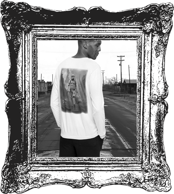 Framed image of man in Long Sleeve Tee