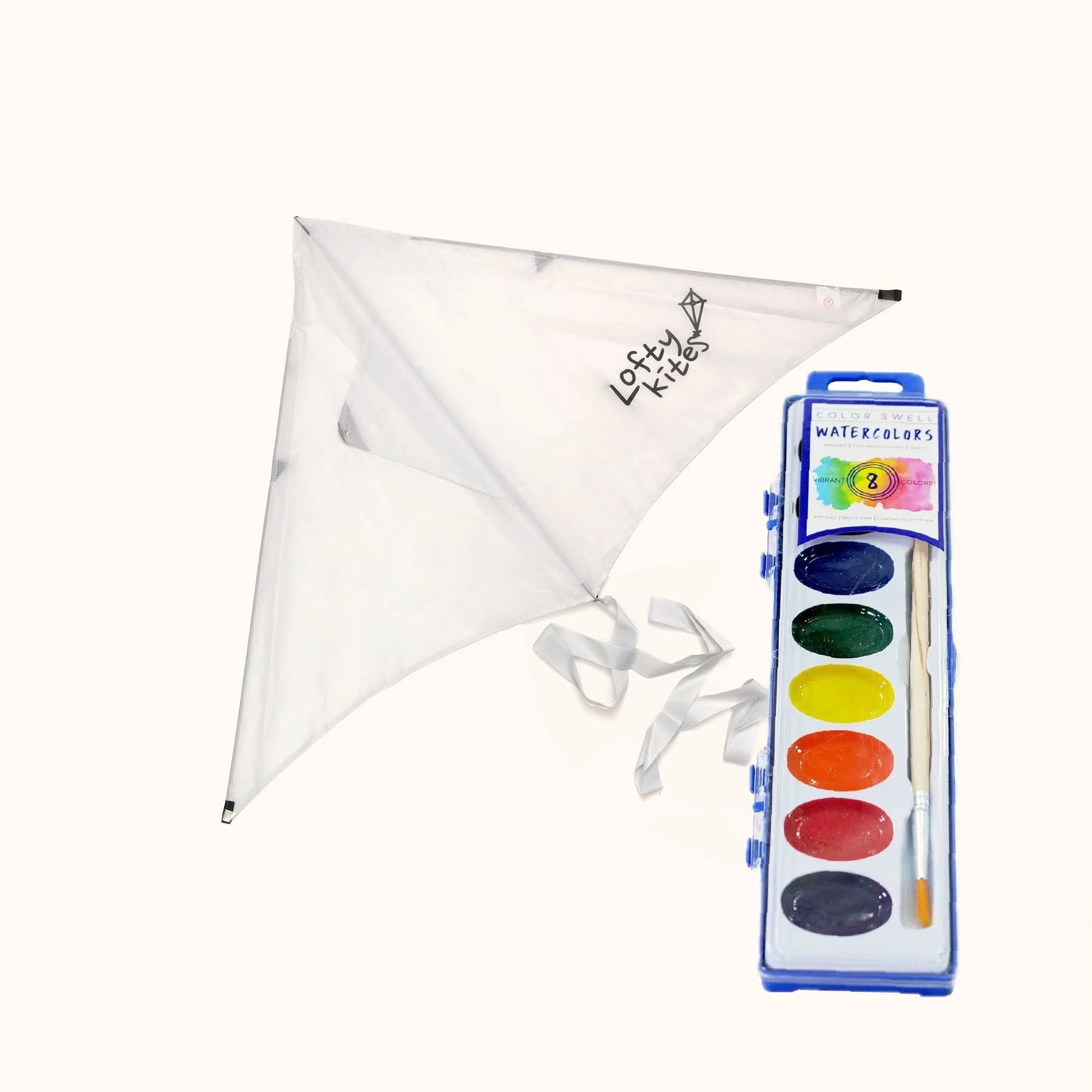 Imagination kite with paints