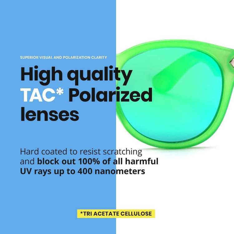 High quality TAC polarised lenses