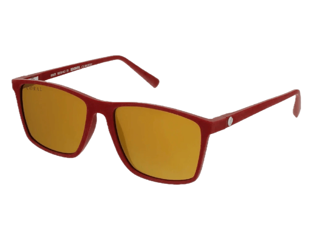 Vaquita Red - Gold Mirror - Sunglasses by Coral Eyewear