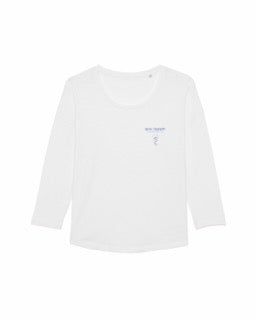 Women's white surfer tshirt