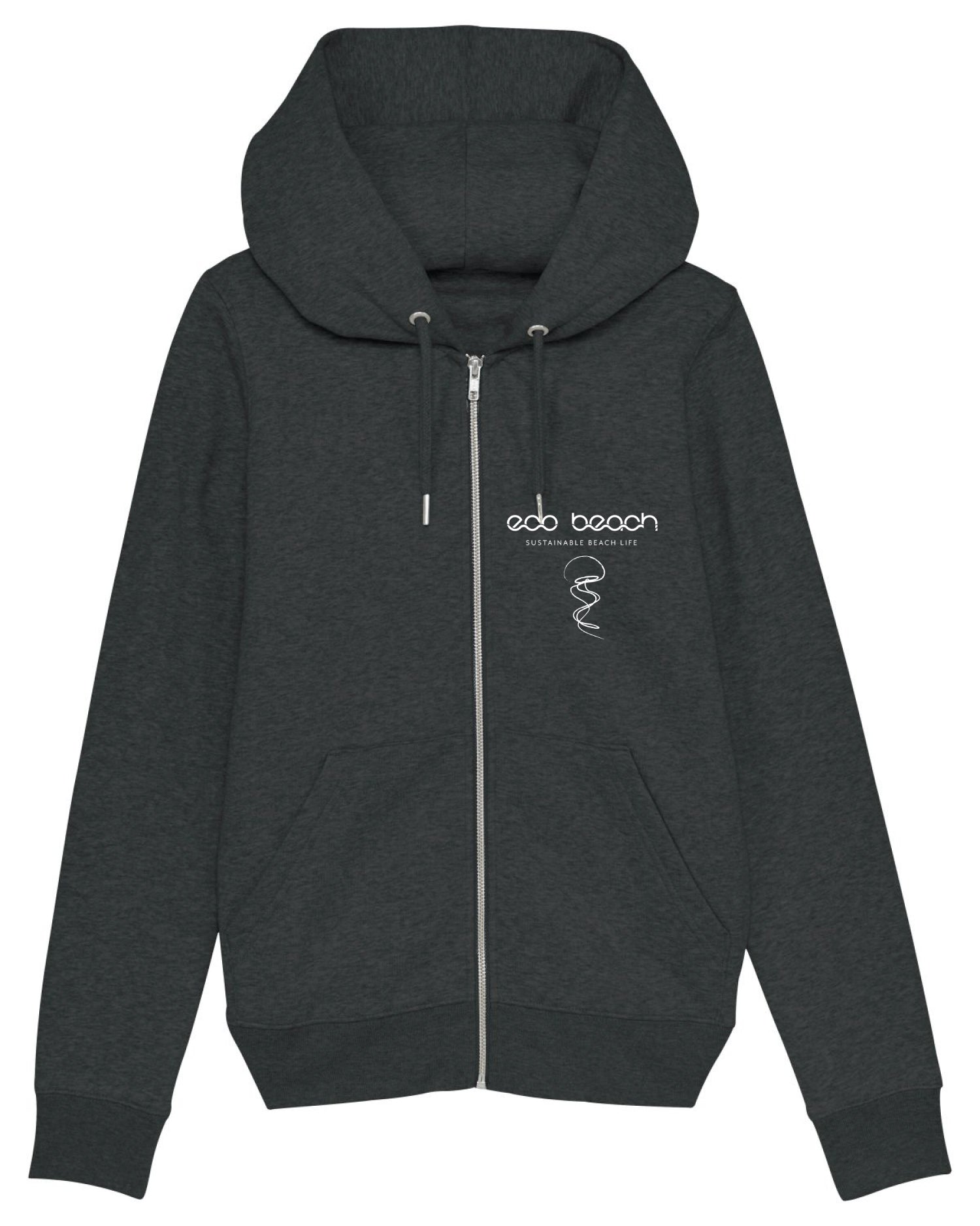 Black fitted hoodie women's cheap