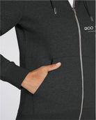Women's Fitted Organic Zipper Hoodie From Eco Beach