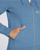 Women's Fitted Organic Zipper Hoodie From Eco Beach
